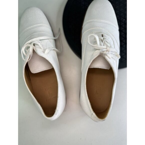 Ralph Lauren Team USA Olympic Flat White Nubuck Oxford Shoes - W10/M8 main image 10